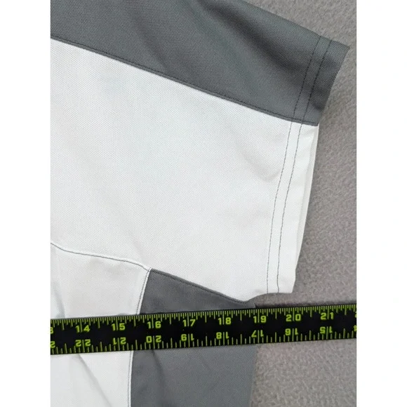 Fox Racing Jersey Top Short Sleeve Women's Large Colorblock Cycling 1/4 Zip Gray - Picture 6 of 8